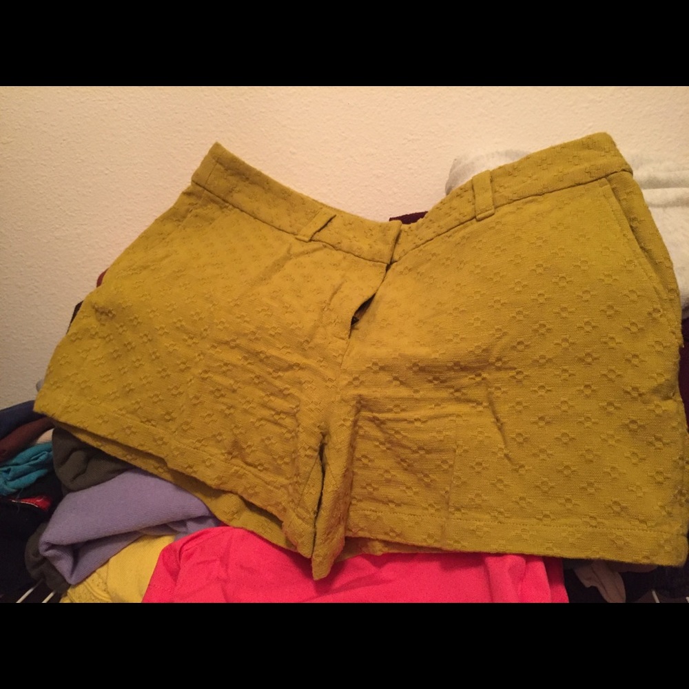 Loft lime green shorts